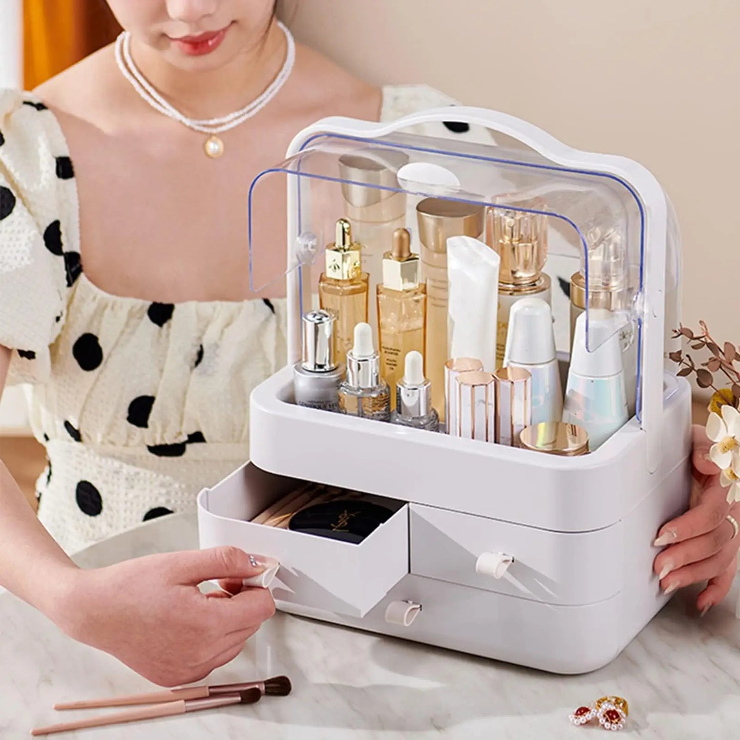 Organizador de maquillaje