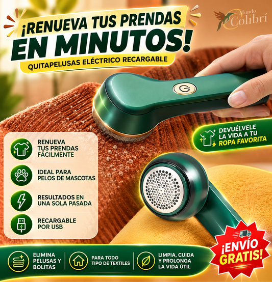 Quita pelusas eléctrico portátil